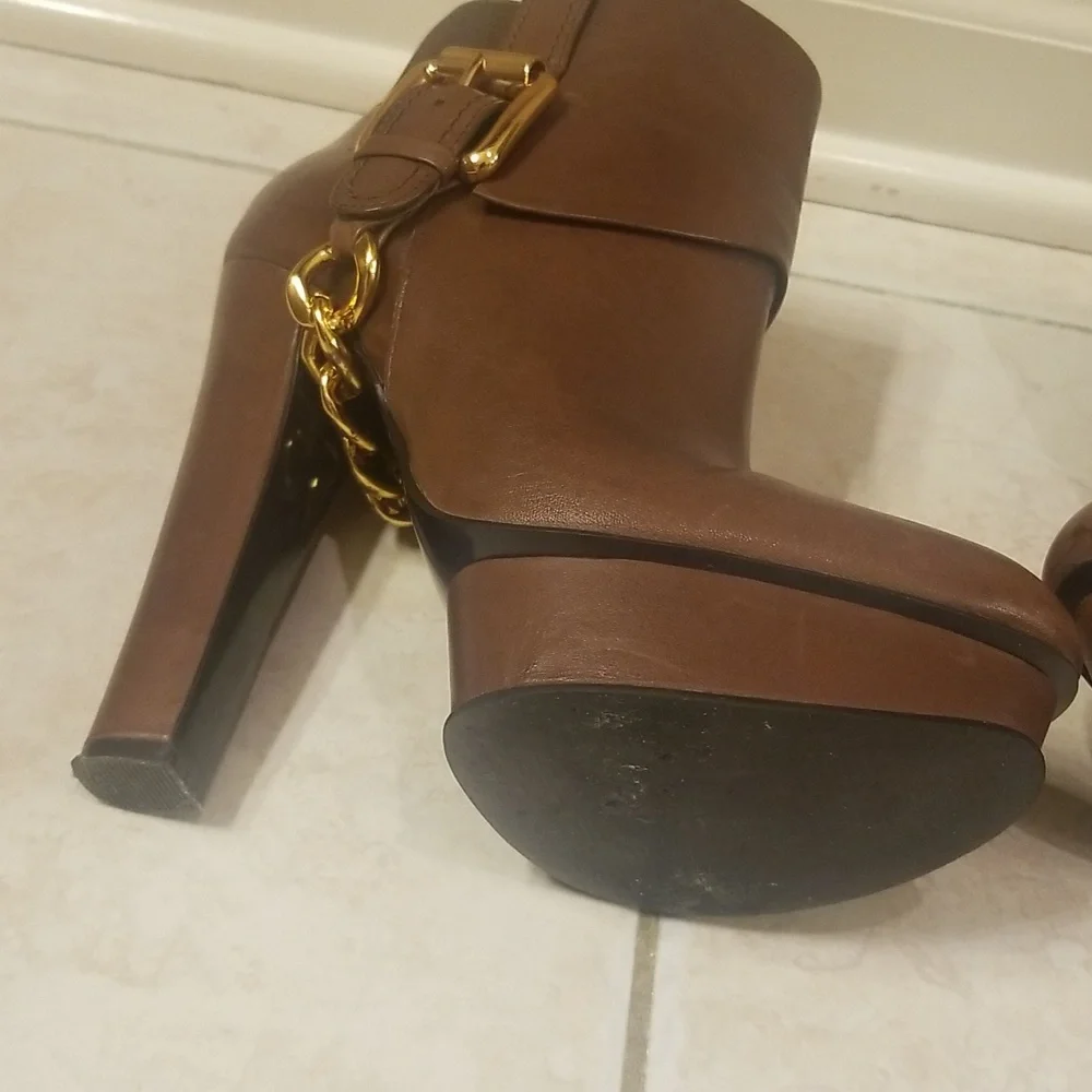 Donald J Pliner brown boots size 6.5M EUC...high heel sexy boots - Picture 6 of 16